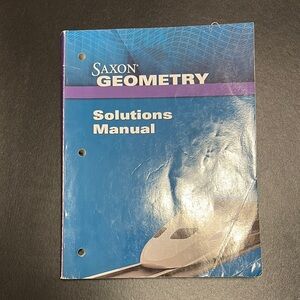Saxon Geometry Solutions Manual
